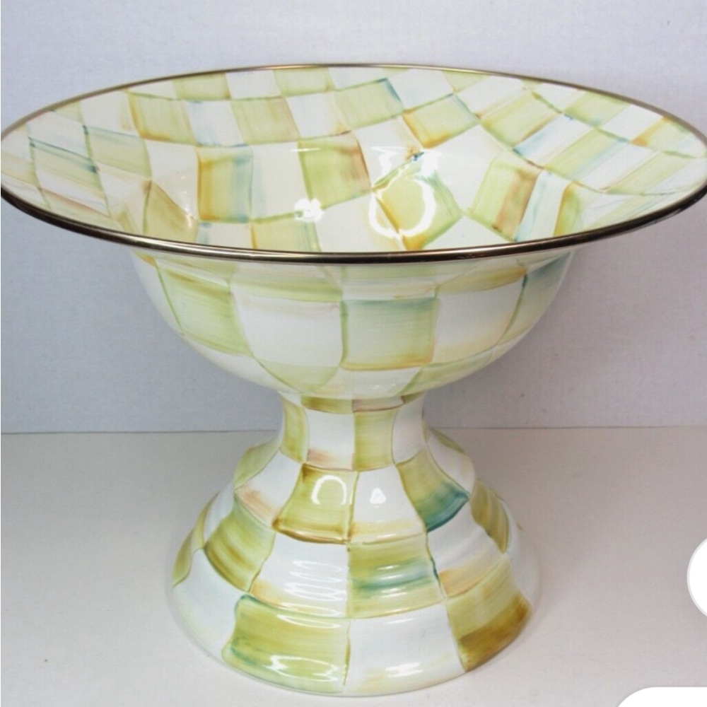 Colorful Checkered Ceramic Bowl